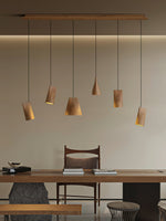 Bellwood Wood Pendant Light – Modern LED Hanging Lamp for Dining Room & Kitchen Island