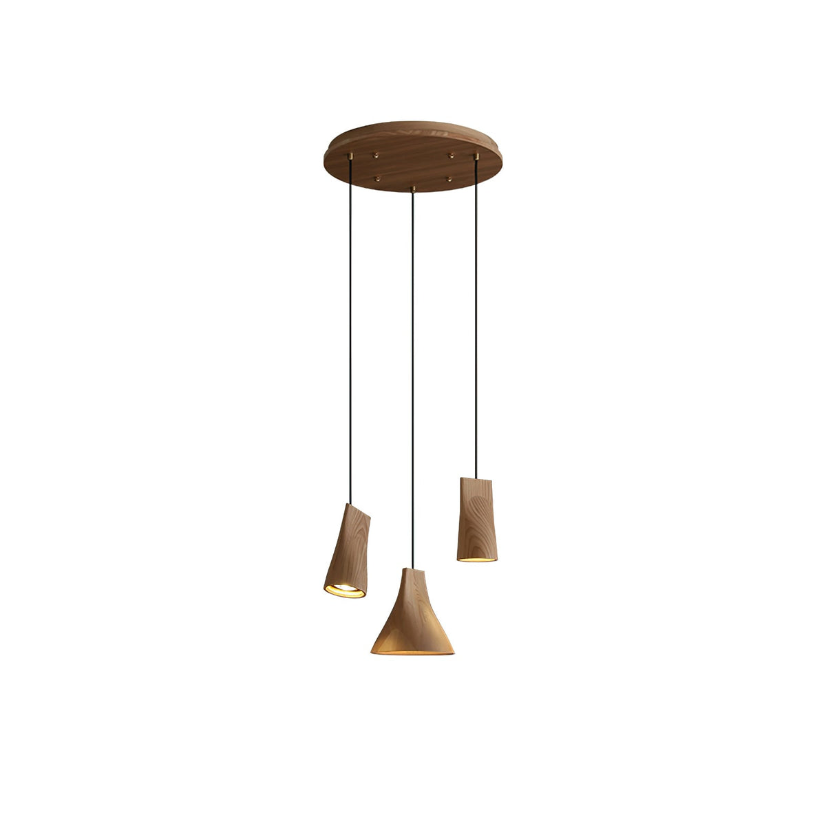 Bellwood Wood Pendant Light – Modern LED Hanging Lamp for Dining Room & Kitchen Island