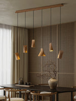 Bellwood Wood Pendant Light – Modern LED Hanging Lamp for Dining Room & Kitchen Island