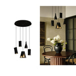 Bellwood Wood Pendant Light – Modern LED Hanging Lamp for Dining Room & Kitchen Island