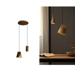 Bellwood Wood Pendant Light – Modern LED Hanging Lamp for Dining Room & Kitchen Island
