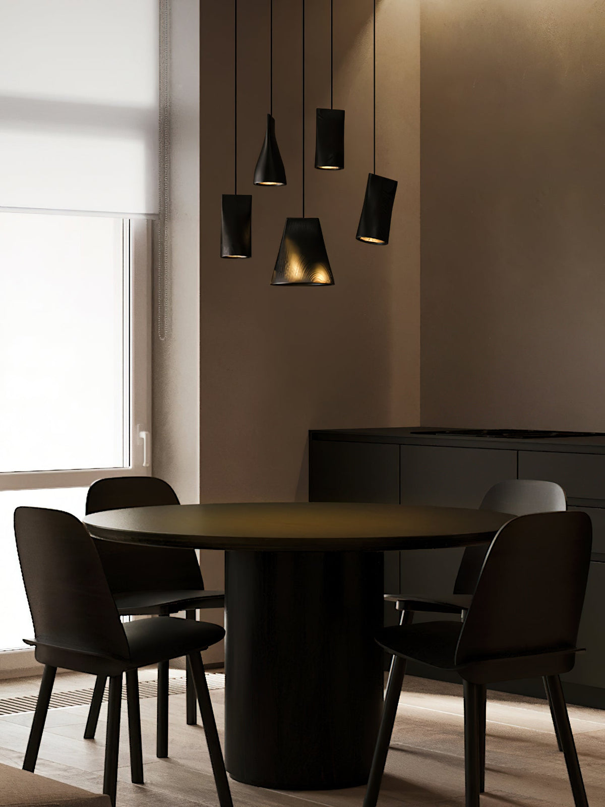 Bellwood Wood Pendant Light – Modern LED Hanging Lamp for Dining Room & Kitchen Island