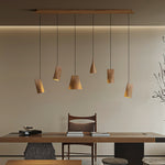 Bellwood Wood Pendant Light – Modern LED Hanging Lamp for Dining Room & Kitchen Island