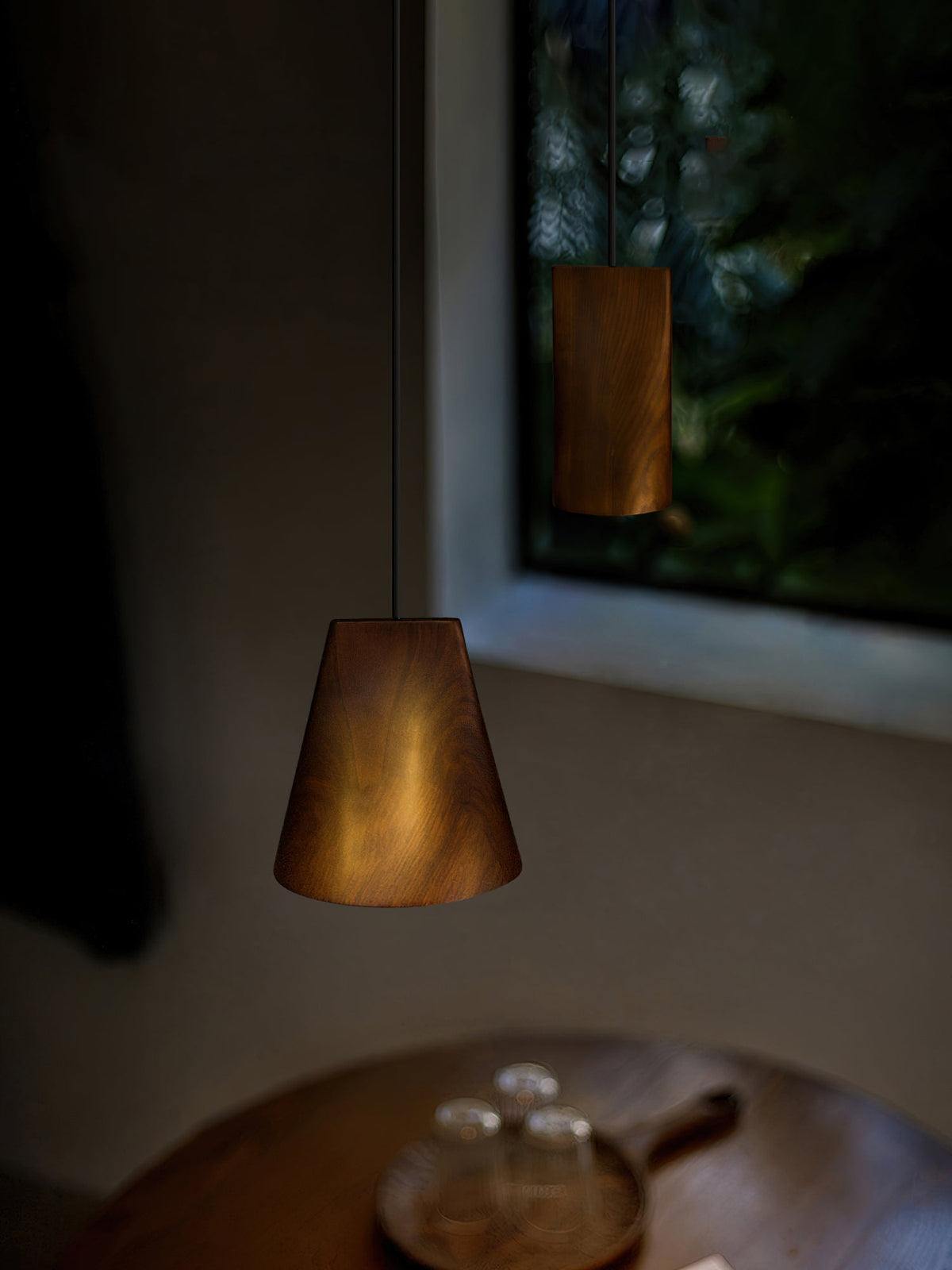Bellwood Wood Pendant Light – Modern LED Hanging Lamp for Dining Room & Kitchen Island