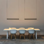 Belto Linear LED Pendant Light – Canvas Strap Suspension, Modern Minimalist