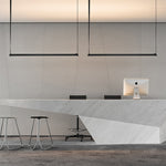 Belto Linear LED Pendant Light – Canvas Strap Suspension, Modern Minimalist