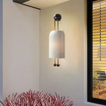 Benjamin Wall Light in Opal Glass and Gold – Modern Wall Sconce