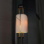 Benjamin Wall Light in Opal Glass and Gold – Modern Wall Sconce