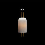 Benjamin Wall Light in Opal Glass and Gold – Modern Wall Sconce