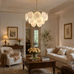 Bettina Glass Chandelier – Modern Murano-Style Pendant for Dining Room and Living Room