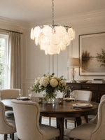 Bettina Glass Chandelier – Modern Murano-Style Pendant for Dining Room and Living Room