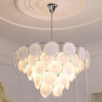 Bettina Glass Chandelier – Modern Murano-Style Pendant for Dining Room and Living Room