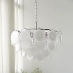 Bettina Glass Chandelier – Modern Murano-Style Pendant for Dining Room and Living Room
