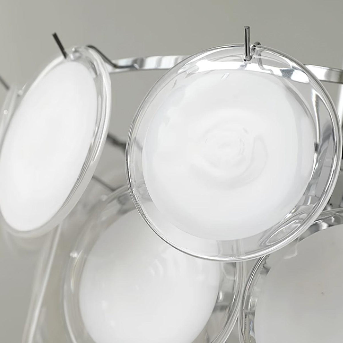 Bettina Glass Chandelier – Modern Murano-Style Pendant for Dining Room and Living Room