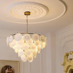 Bettina Glass Chandelier – Modern Murano-Style Pendant for Dining Room and Living Room