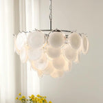 Bettina Glass Chandelier – Modern Murano-Style Pendant for Dining Room and Living Room