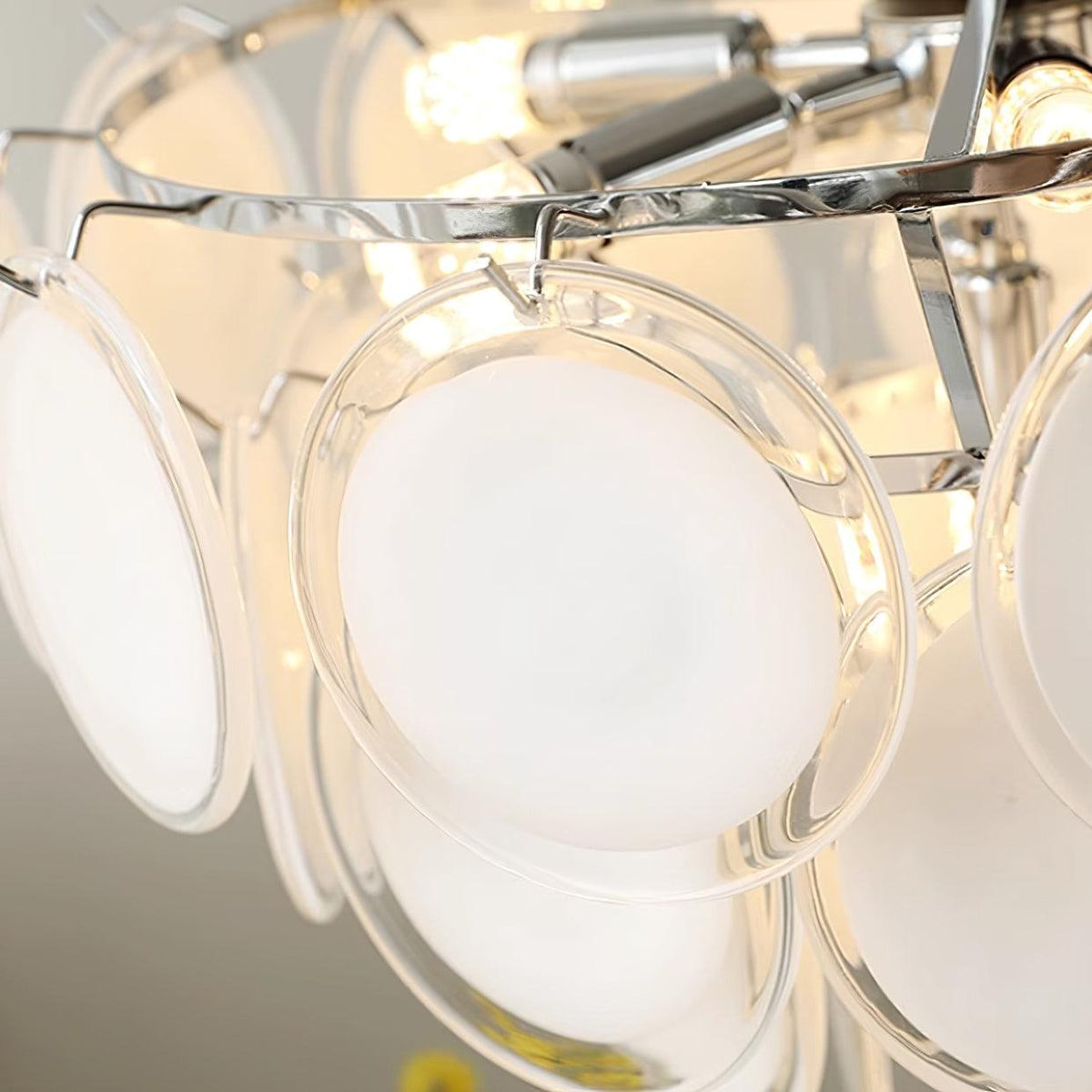 Bettina Glass Chandelier – Modern Murano-Style Pendant for Dining Room and Living Room