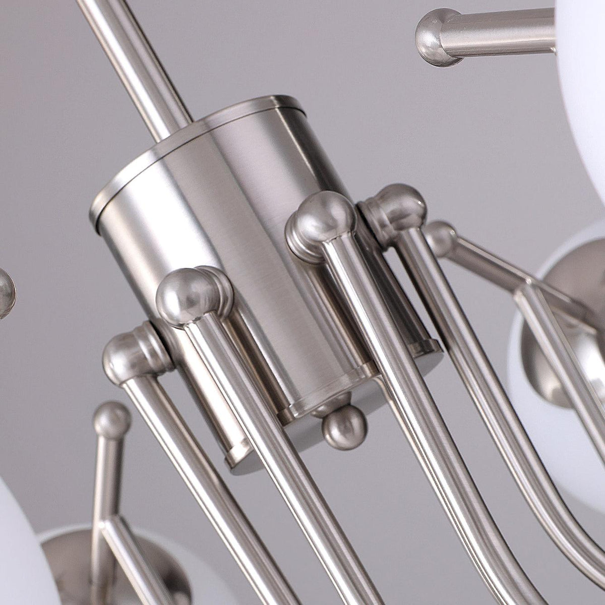 Bianca Chandelier – Modern Chrome & Glass Pendant Light for Dining Room