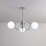 Bianca Chandelier – Modern Chrome & Glass Pendant Light for Dining Room