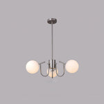Bianca Chandelier – Modern Chrome & Glass Pendant Light for Dining Room