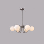 Bianca Chandelier – Modern Chrome & Glass Pendant Light for Dining Room