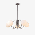 Bianca Chandelier – Modern Chrome & Glass Pendant Light for Dining Room