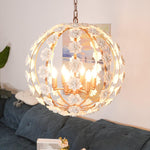 Bianca Floral Orb Chandelier – Ceramic Flower Pendant Light for Elegant Interiors