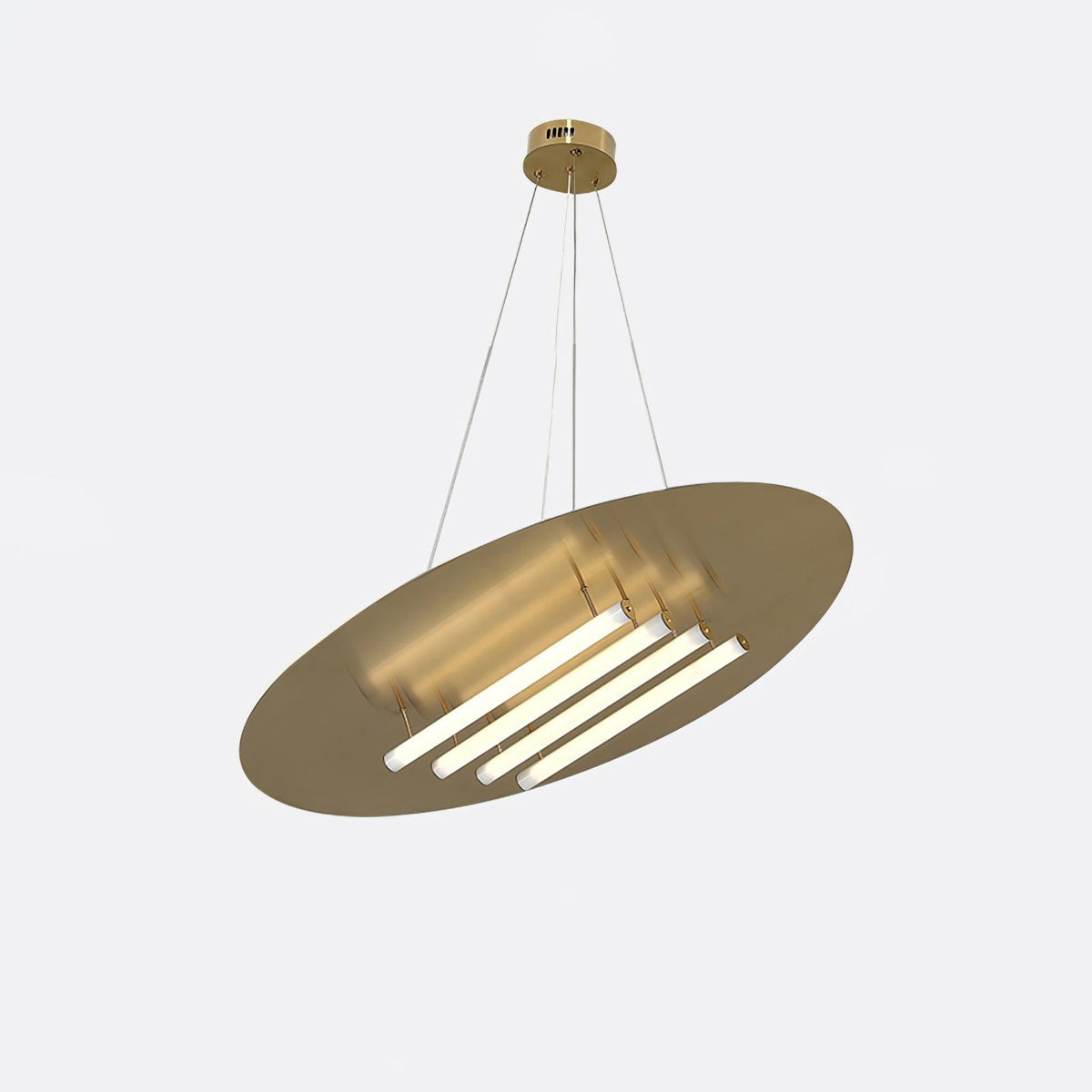 Aurelia Disc LED Pendant Light in Gold for Modern Interiors