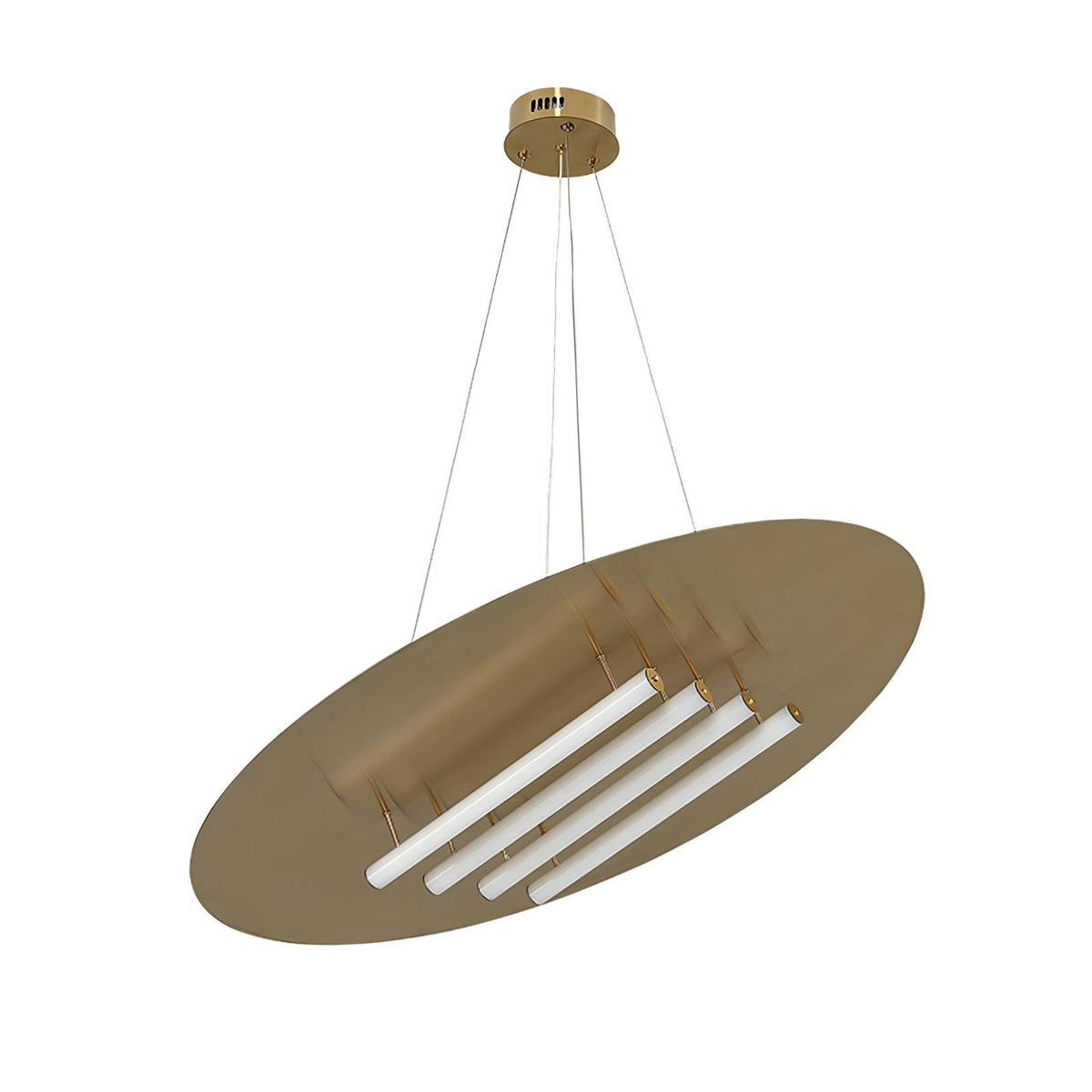 Aurelia Disc LED Pendant Light in Gold for Modern Interiors
