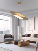 Aurelia Disc LED Pendant Light in Gold for Modern Interiors