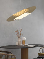 Aurelia Disc LED Pendant Light in Gold for Modern Interiors