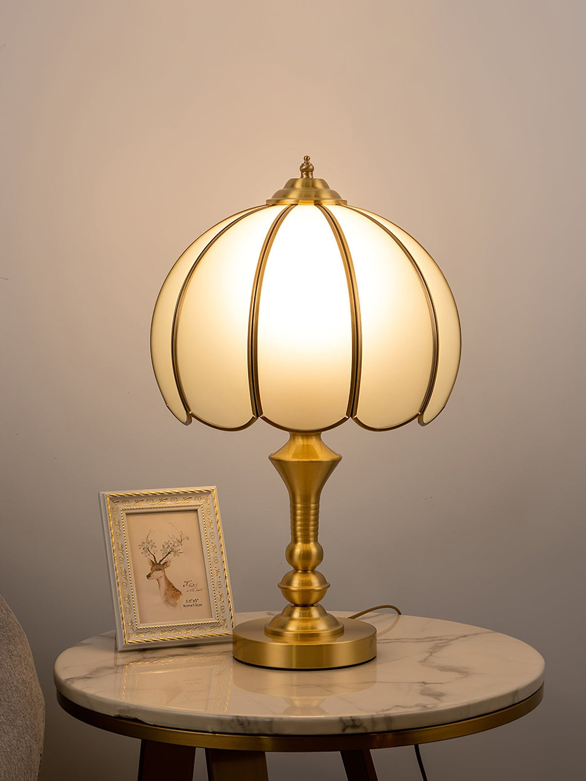 Binny Vintage Brass Table Lamp