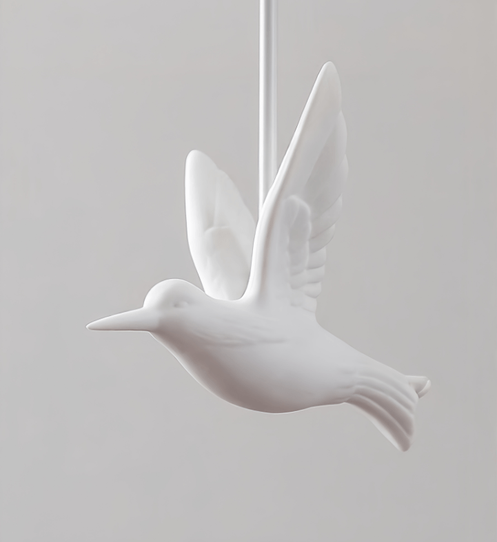 Artisan Bird Silhouette Balloon Pendant Light for Modern Interiors