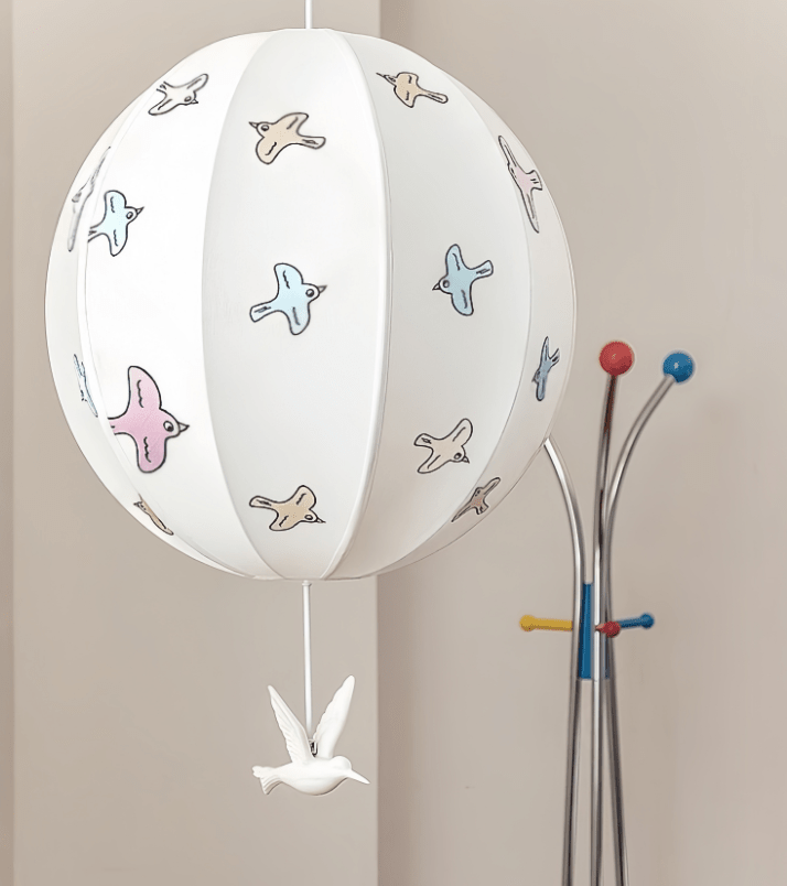 Artisan Bird Silhouette Balloon Pendant Light for Modern Interiors