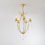 Birdcage Crystal Chandelier with Vintage Gold Finish