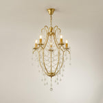 Birdcage Crystal Chandelier with Vintage Gold Finish