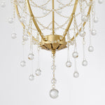 Birdcage Crystal Chandelier with Vintage Gold Finish