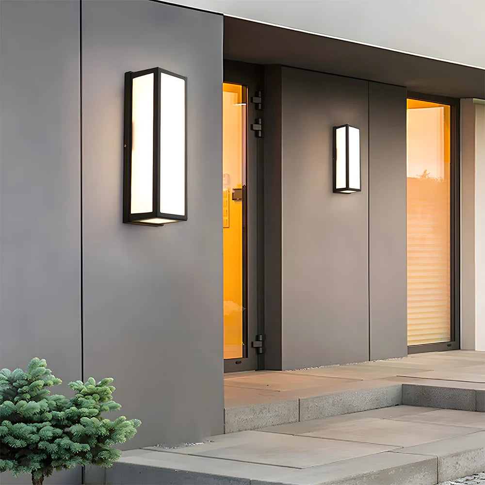 Modern Black Hardware Waterproof Led Outdoor Wall Light