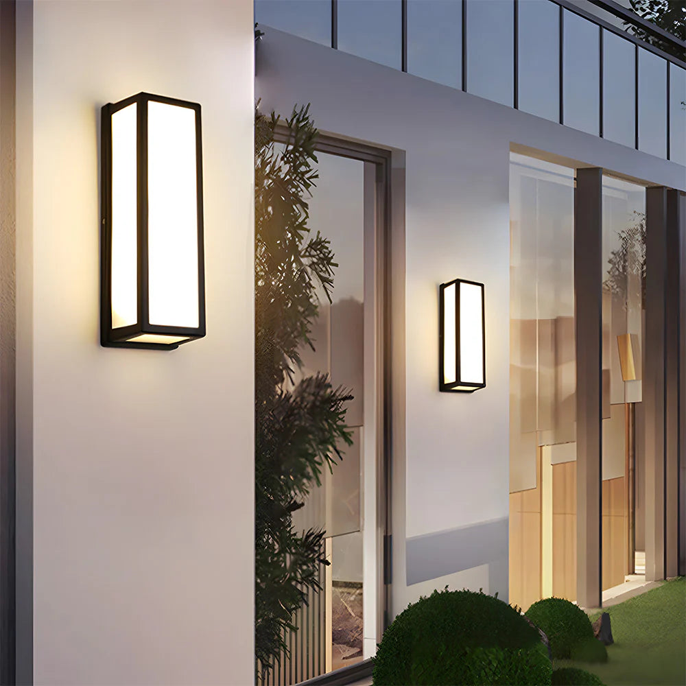 Modern Black Hardware Waterproof Led Outdoor Wall Light