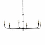 Elara Candle Chandelier – Modern Brass Candelabra Chandelier for Dining Room