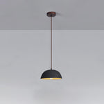 Black Arch Ceramic Pendant Light – Handcrafted Wabi-Sabi Illumination
