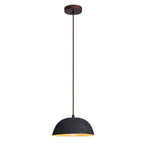 Black Arch Ceramic Pendant Light – Handcrafted Wabi-Sabi Illumination
