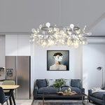 Big O Firefly LED Chandelier — Modern Black Designer Pendant Light