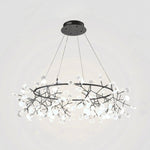 Big O Firefly LED Chandelier — Modern Black Designer Pendant Light