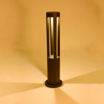 Black Cylindrical Garden Outdoor Light