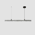 Black Ice Linear LED Pendant Light for Kitchen Island and Dining Room