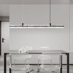 Black Ice Linear LED Pendant Light for Kitchen Island and Dining Room