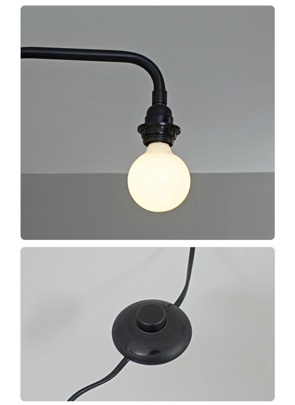Modern Swing Arm Wall Sconce with Extended Reach in Matte Black