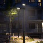 21 Inch Black Post Top Led Light Fixture