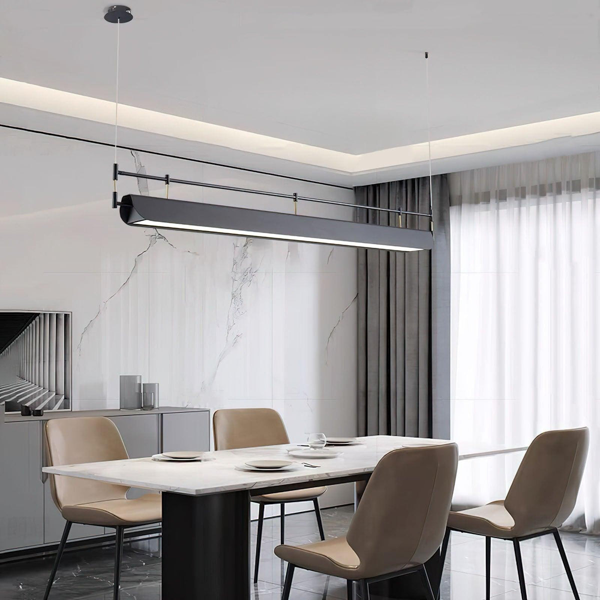 Black Roof Led Chandelier